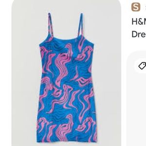 H&M velour slip dress NWT